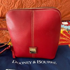 Genuine Dooney & Bourke leather crossbody